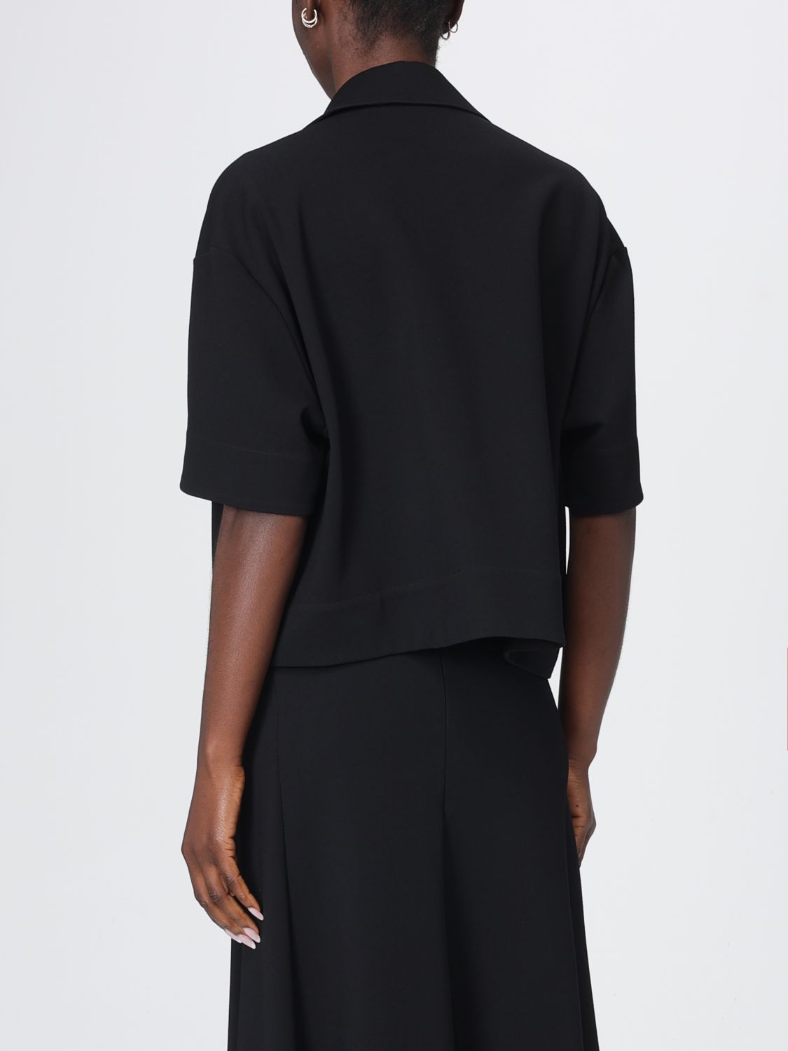 Short Sleeve Cropped Polo Top