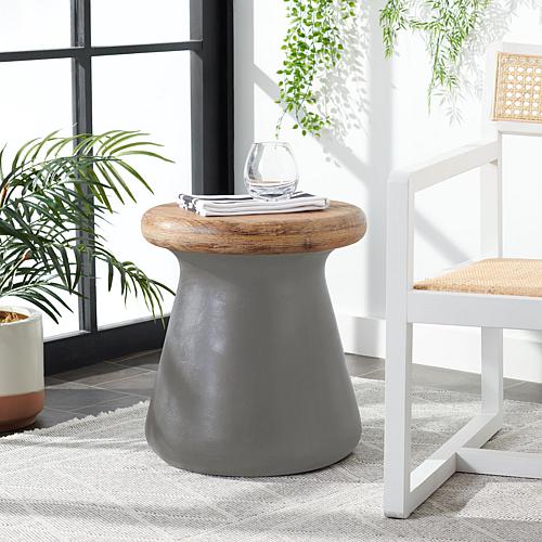 Button Concrete Accent Table