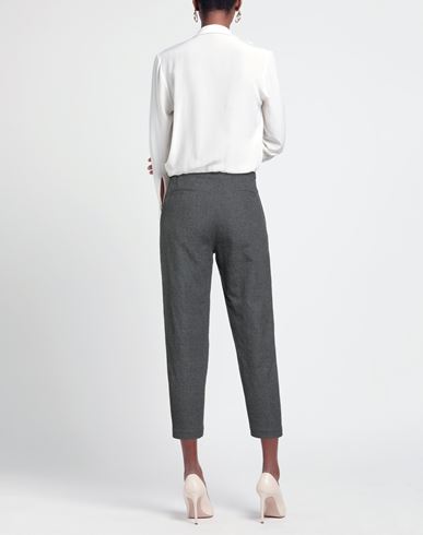 Woman Pants Grey Size 6 Wool, Cotton