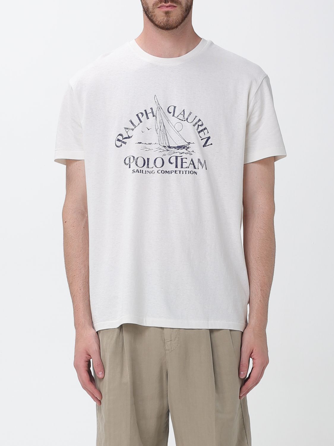 Polo Shirt Men color White