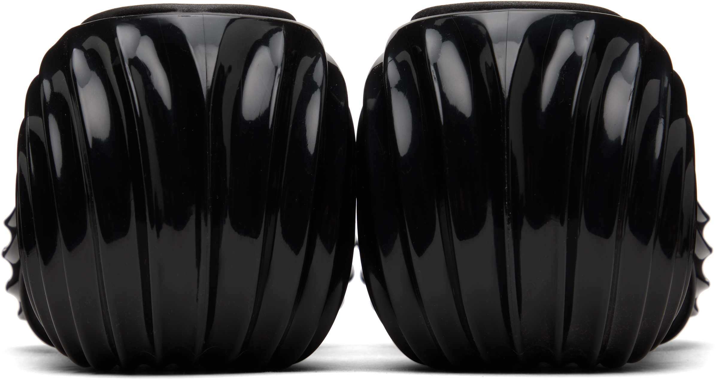 Black Melissa Edition Quantum Platform Heeled Sandals