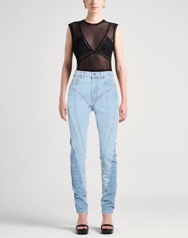 Woman Jeans Blue Size 2 Cotton, Elastane