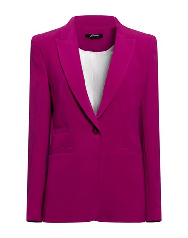 Woman Blazer Brick Size 10 Polyester, Elastane, Acetate, Viscose