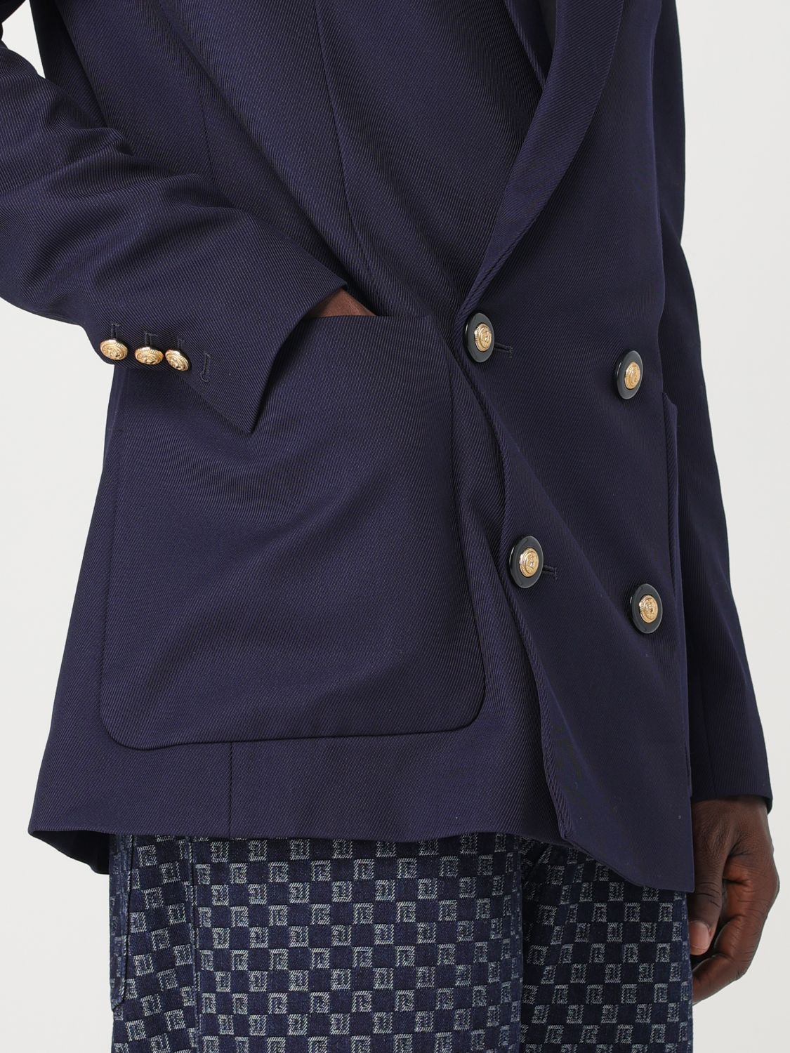 Jacket Men color Blue