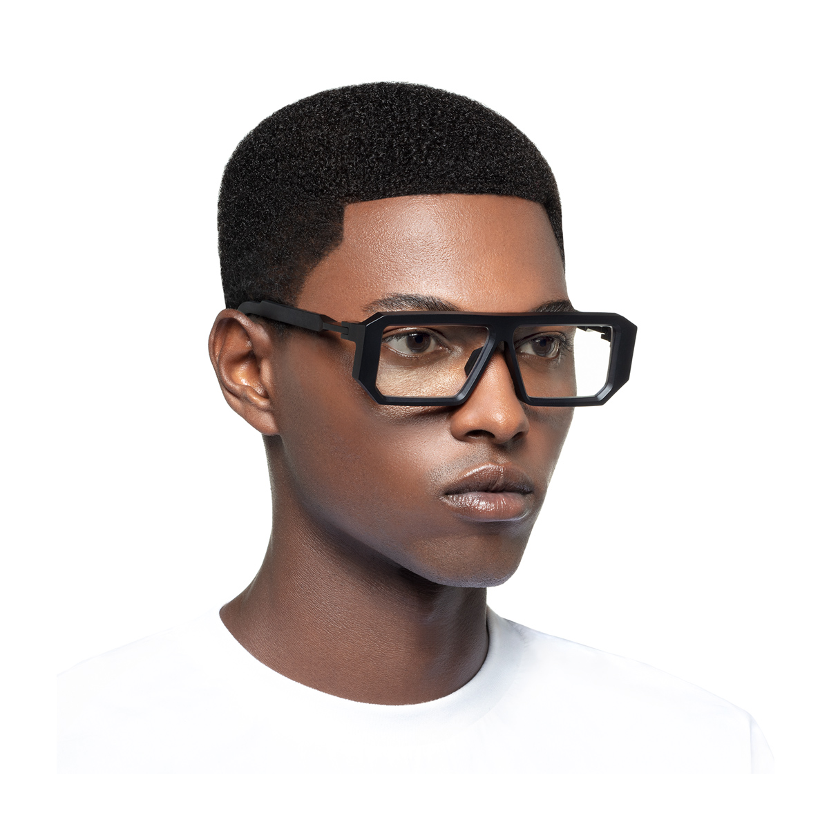 BL0030 Black Label Crystal Blue Matte Blu Bio-acetate Occhiali Da Vista - Men