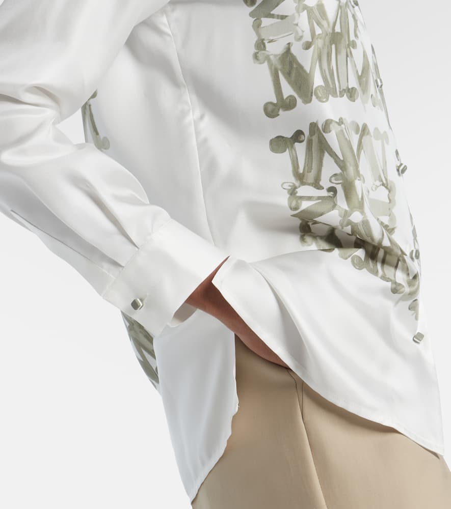 Printed silk shirt