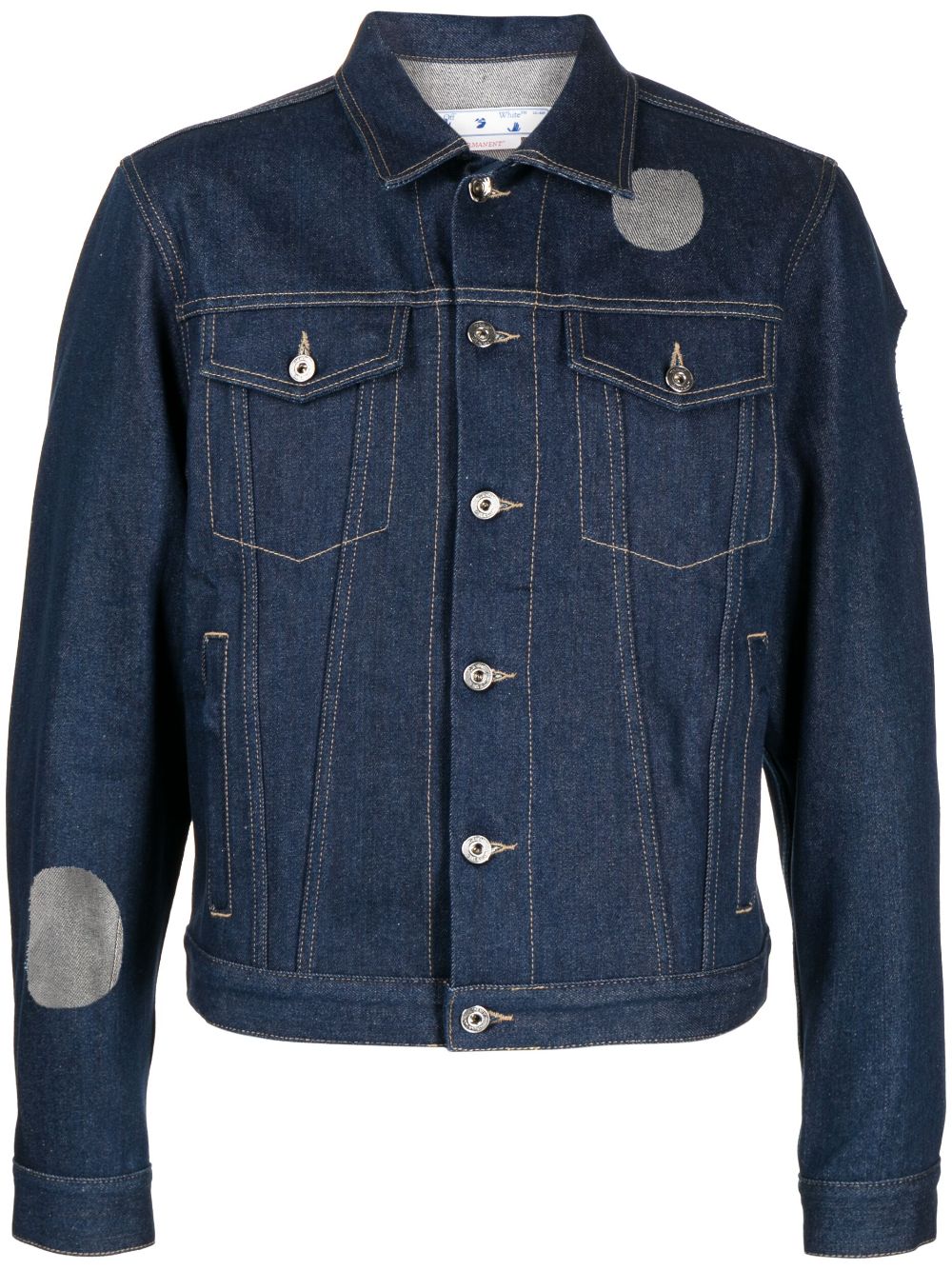 Cut-out denim jacket - Blue