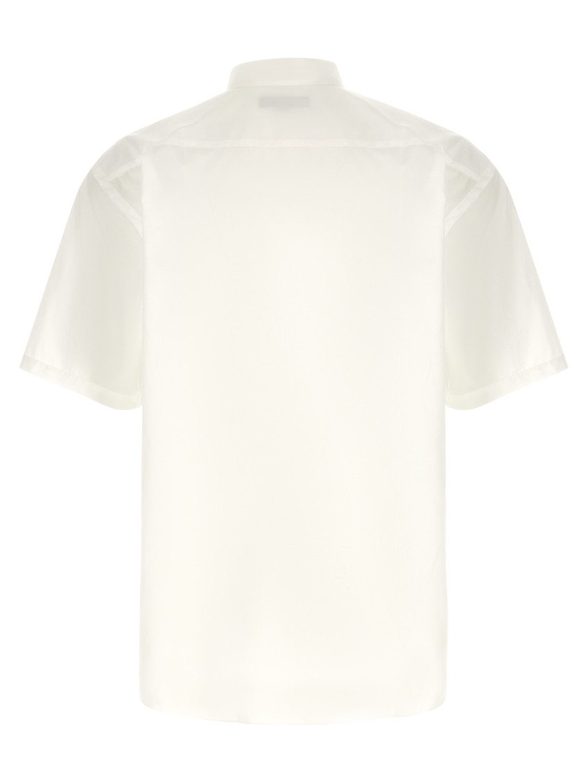 White Logo embroidery shirt