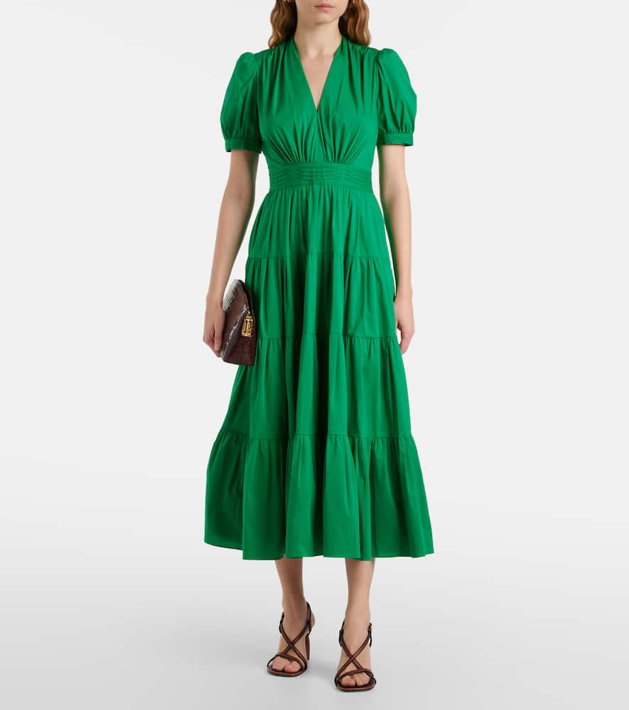 Darby cotton-blend maxi dress