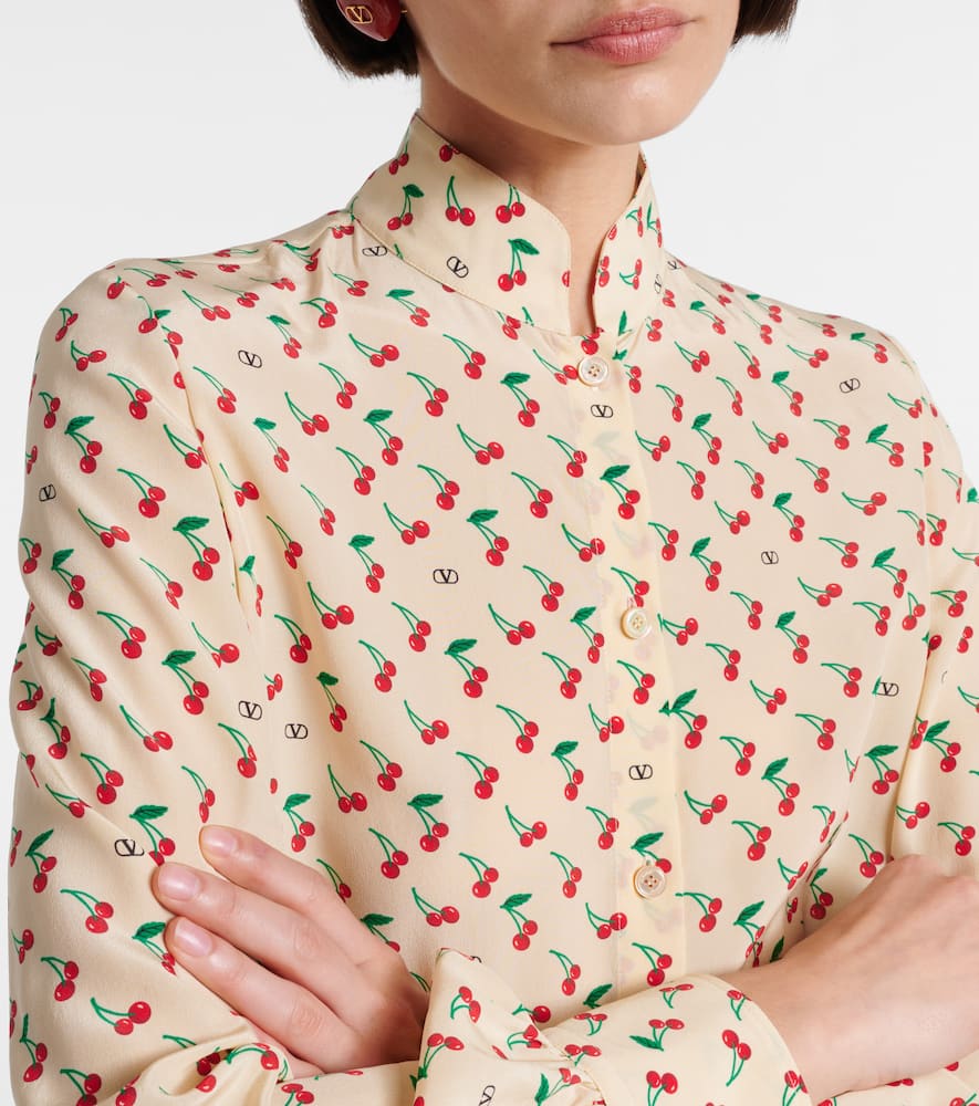 Cady Couture printed silk blouse