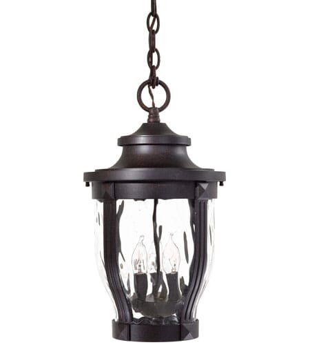 Merrimack 3-Light 18" Outdoor Hanging Light in Corona Bronze
