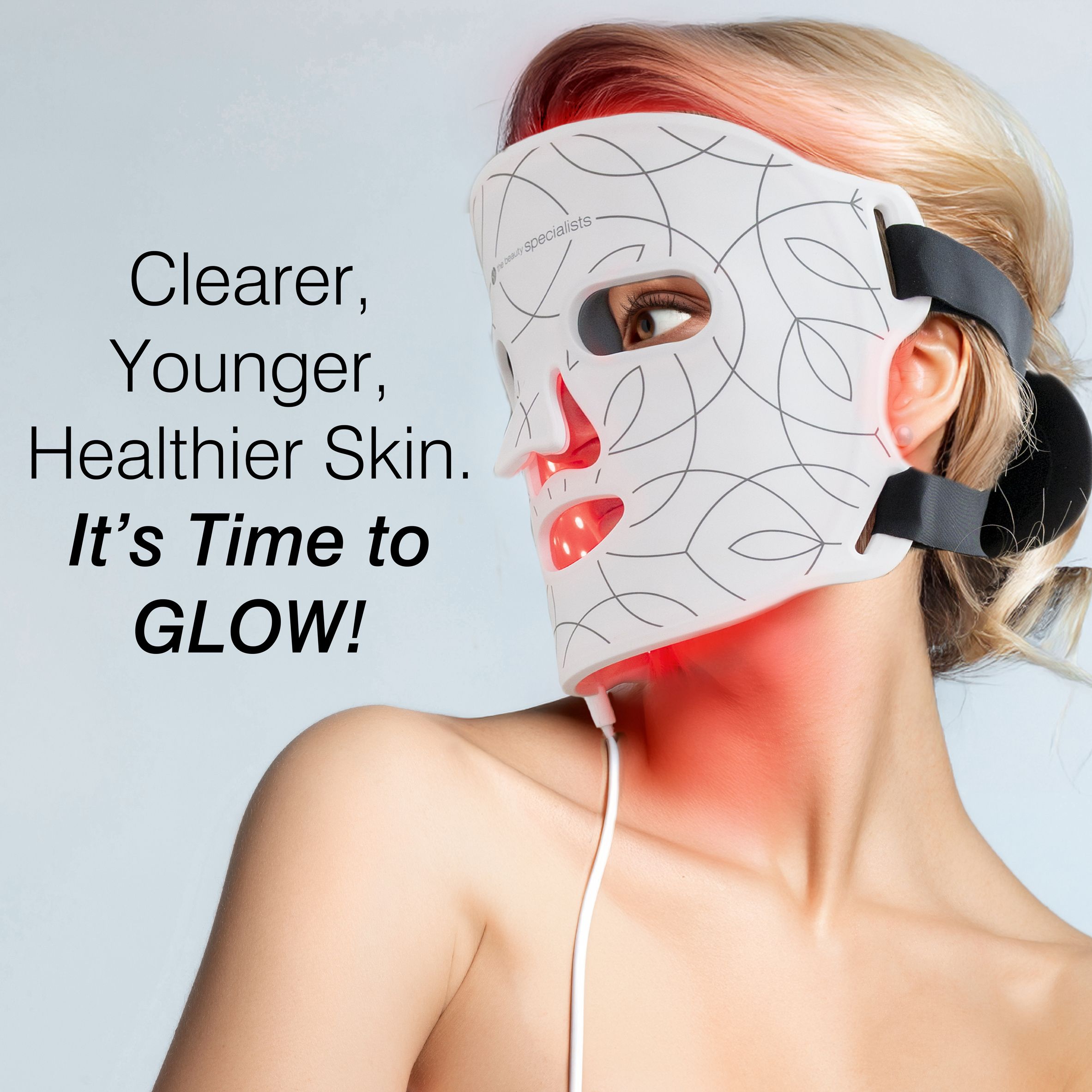 Rio LED Face Mask in White