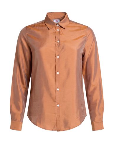 Woman Shirt Camel Size L Silk