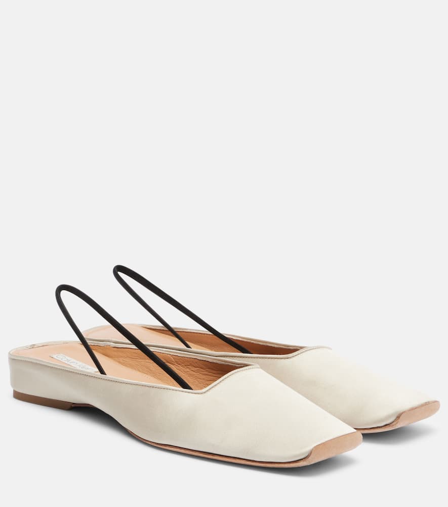 Kate leather slingback flats