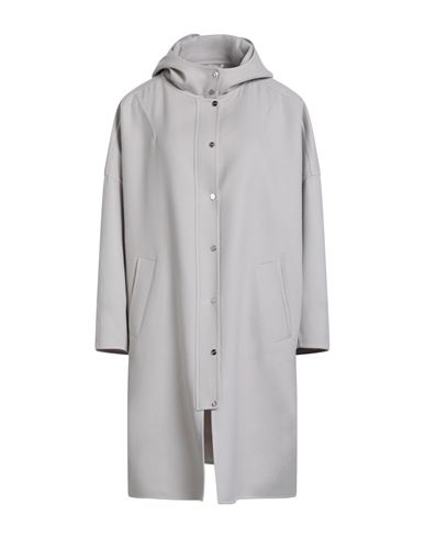 Woman Overcoat & Trench Coat Light grey Size 8 Virgin Wool, Polyester