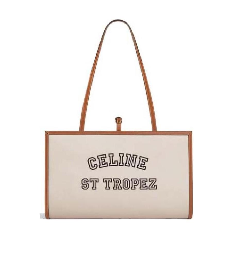 TOWEL CARRIER IN ST TROPEZ PRINT AND CALFSKIN