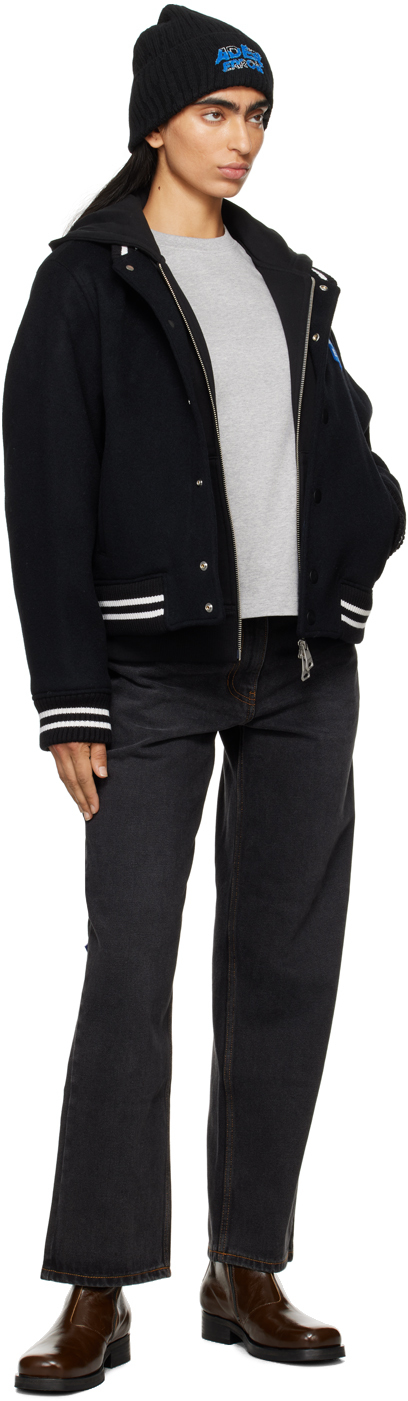 ADER error Black Significant TRS Tag Bomber Jacket