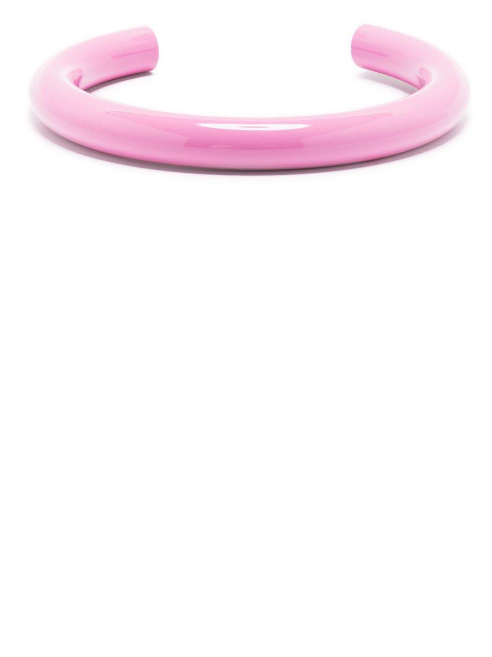 Aurum polished single-loop necklace - Pink