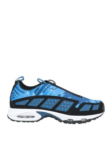 Man Sneakers Blue Size 10 Textile fibers