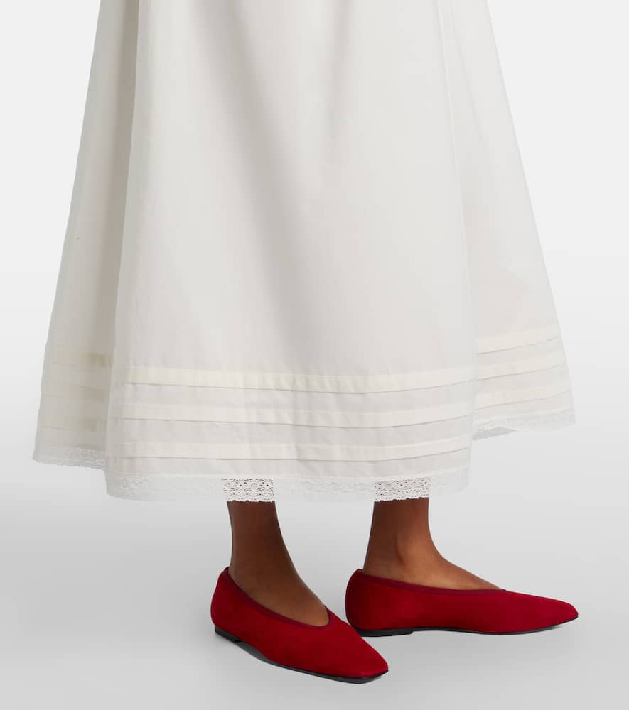 Fiora cotton lace midi dress