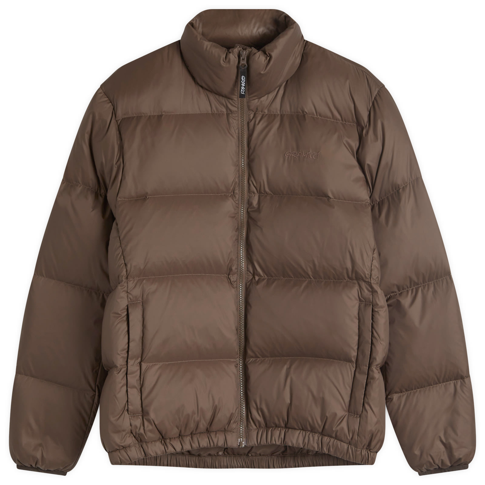 Women's Down Puffer Jacket in Dark Brown