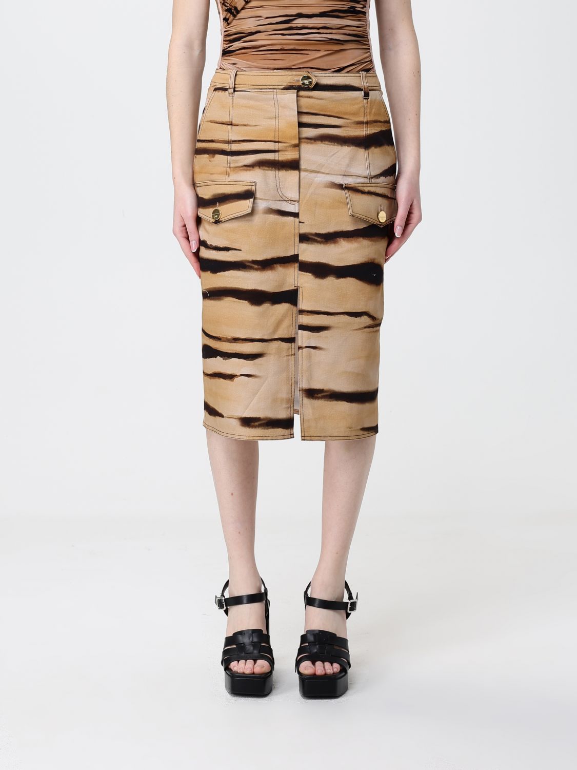 Skirt Woman color Camel