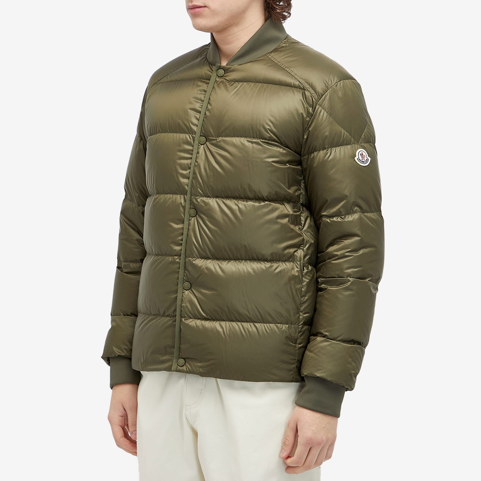 Men's Bazena Micro Rip Stop Bomber Jacket in Olive