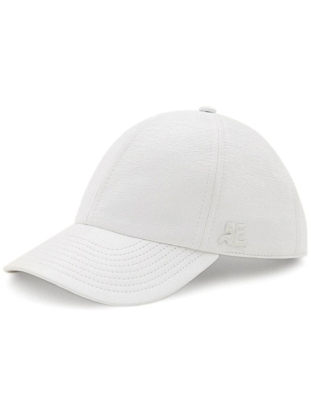 Logo-patch baseball cap - White