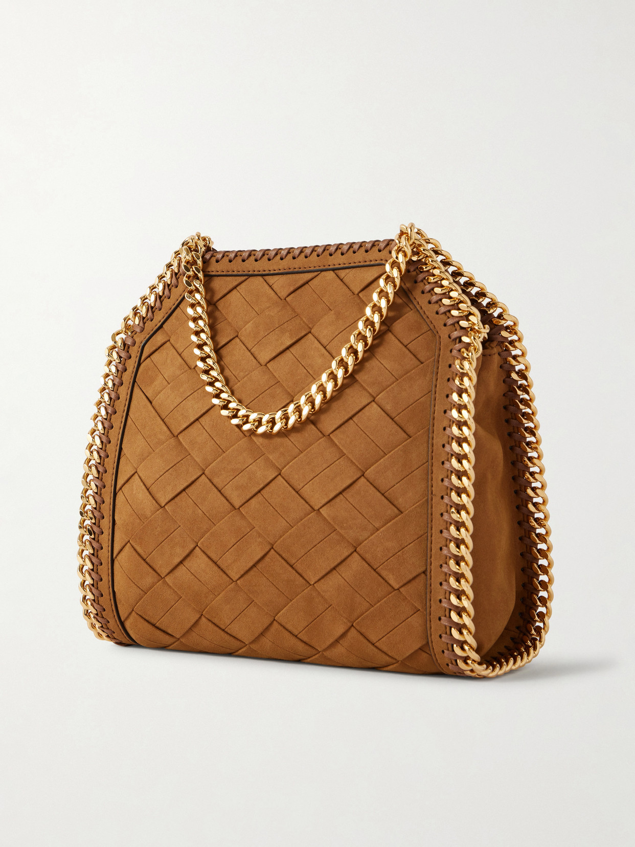 Falabella Woven Shoulder Bag - Brown