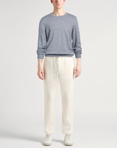Man Sweater Slate blue Size L Linen, Cotton