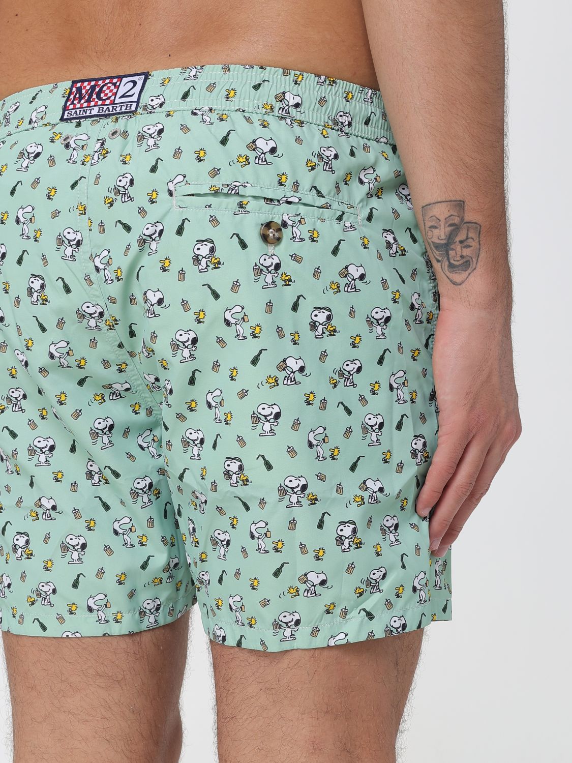Swimsuit Men color Sage