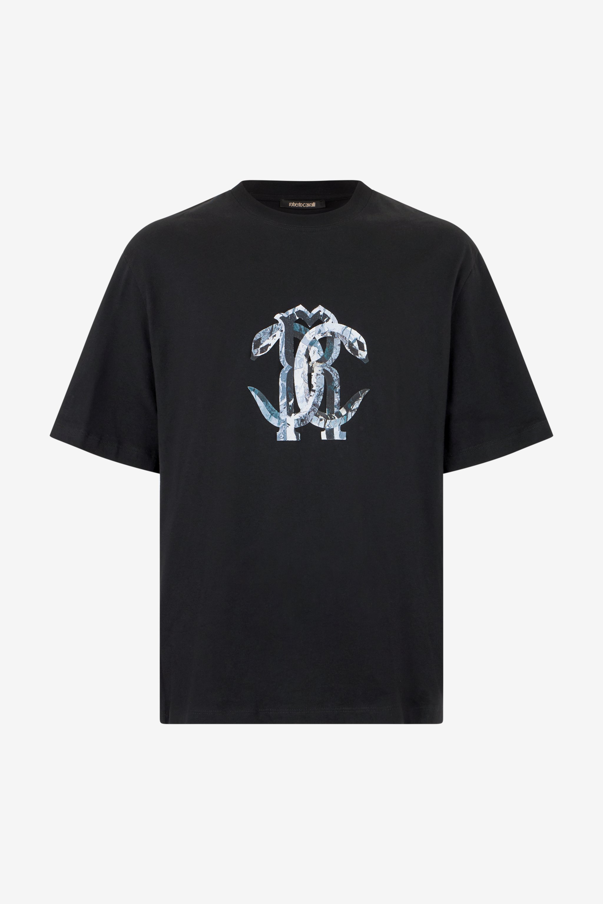 Black T-shirt With Logo - Male T