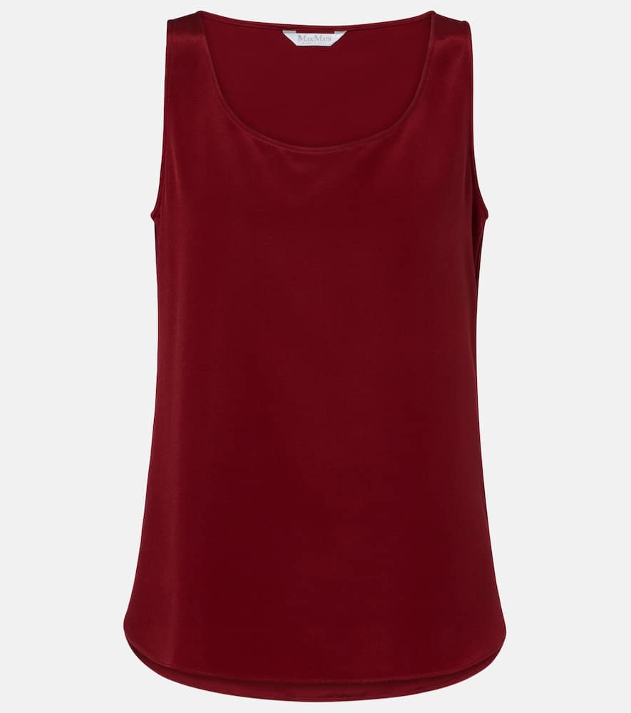 Pecora silk-blend top