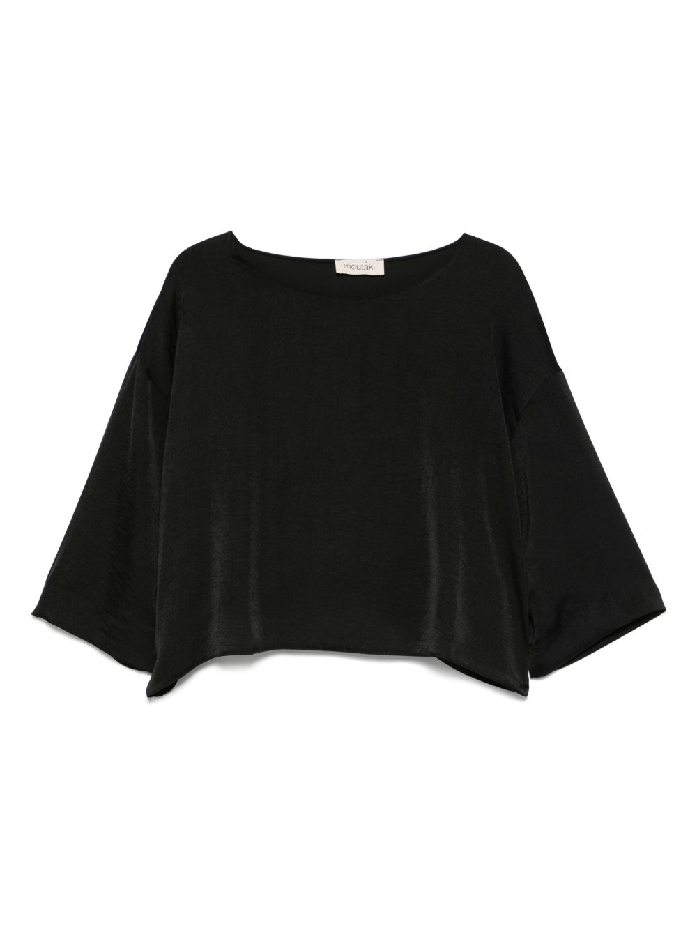 Satin t-shirt - Black