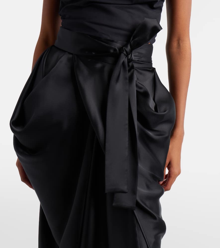 Kendall bow-detail maxi skirt