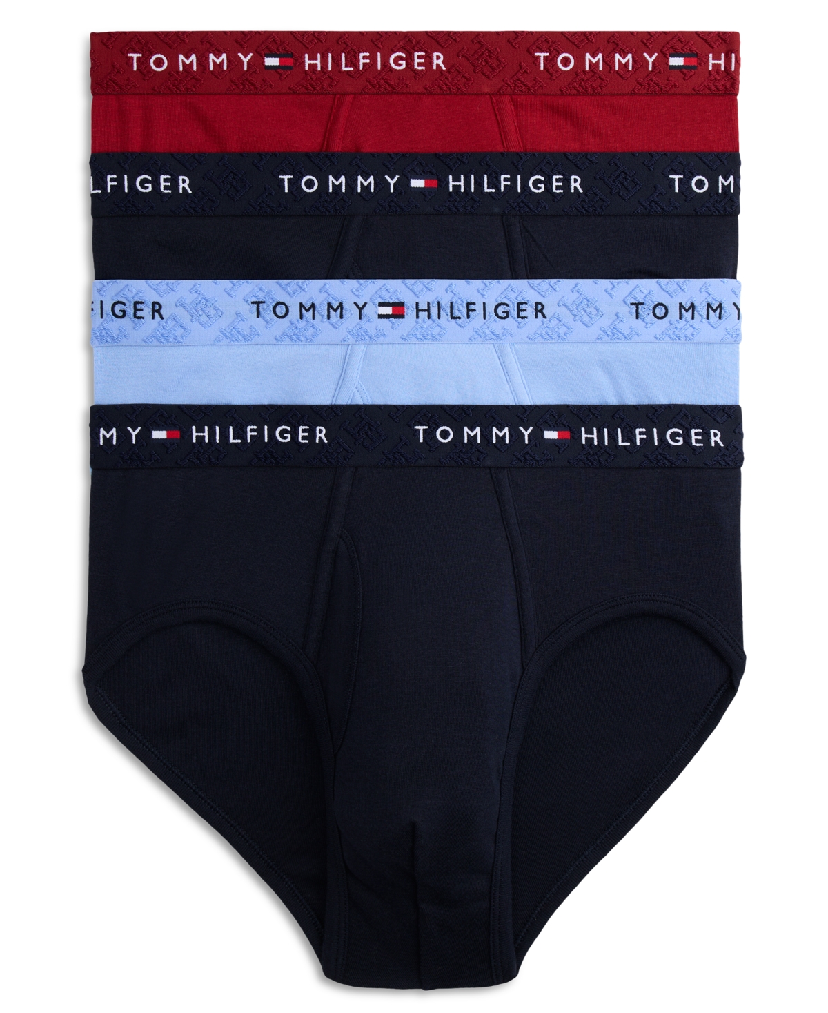 Men's Cotton Classics Briefs, 4-Pack - June Iris/Regatta Red/Desert Sky/Desert