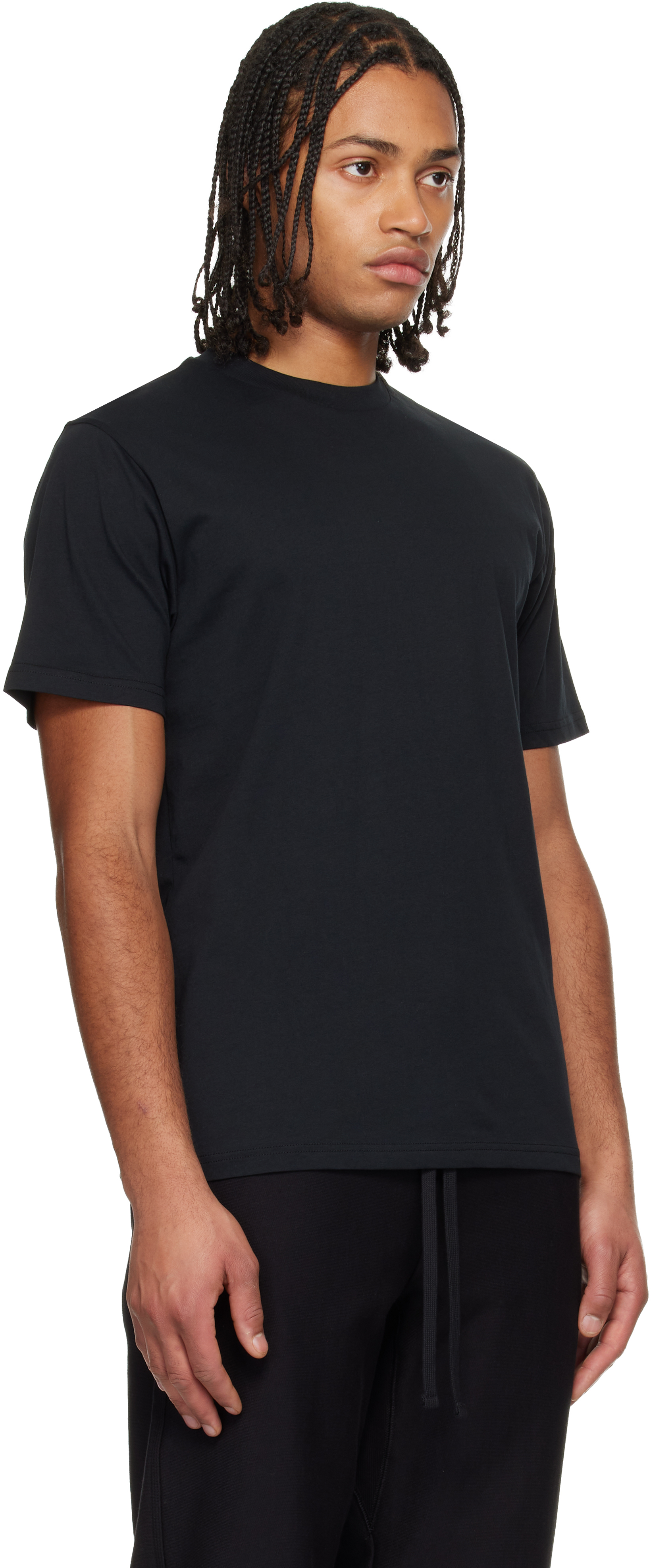 Two-Pack Black Standard Crew Neck T-shirts