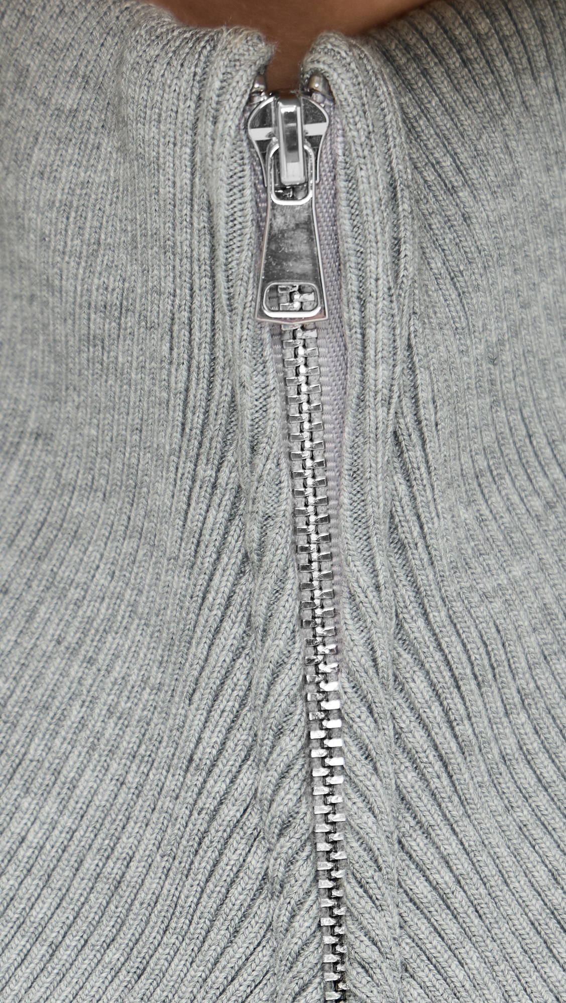 Thea Quarter Zip Pullover Heather Grey