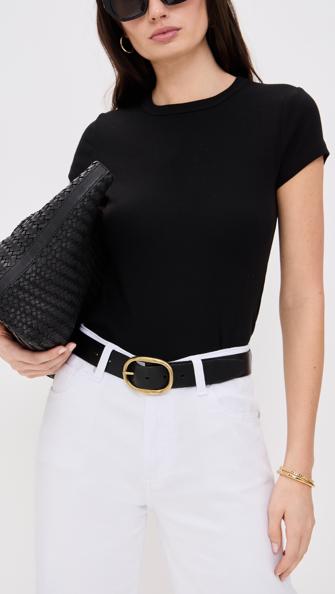 Oval Buckle Belt True Black