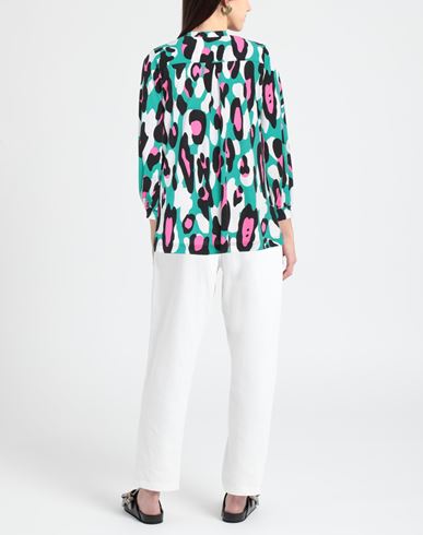 Woman Top Green Size 10 Polyester, Elastane