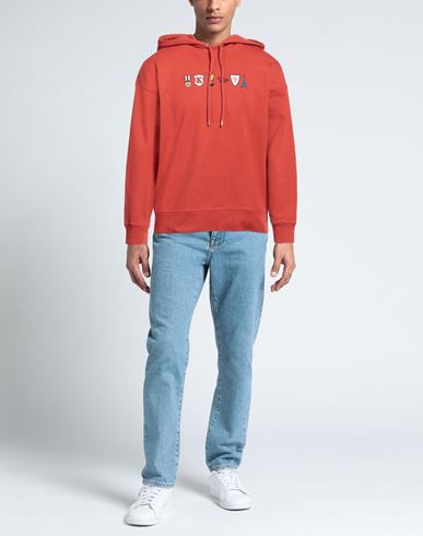 Maison Kitsuné Man Sweatshirt Brick red