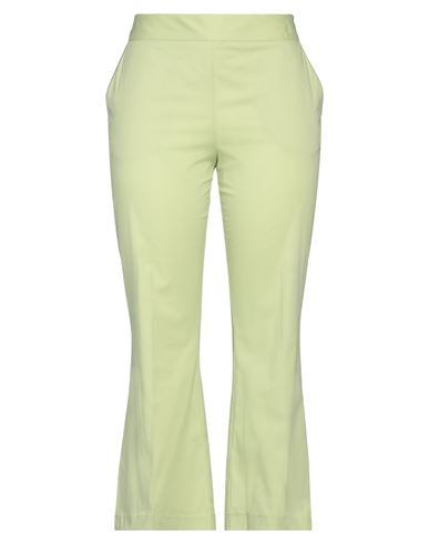 Woman Pants Light green Size 4 Cotton, Elastane