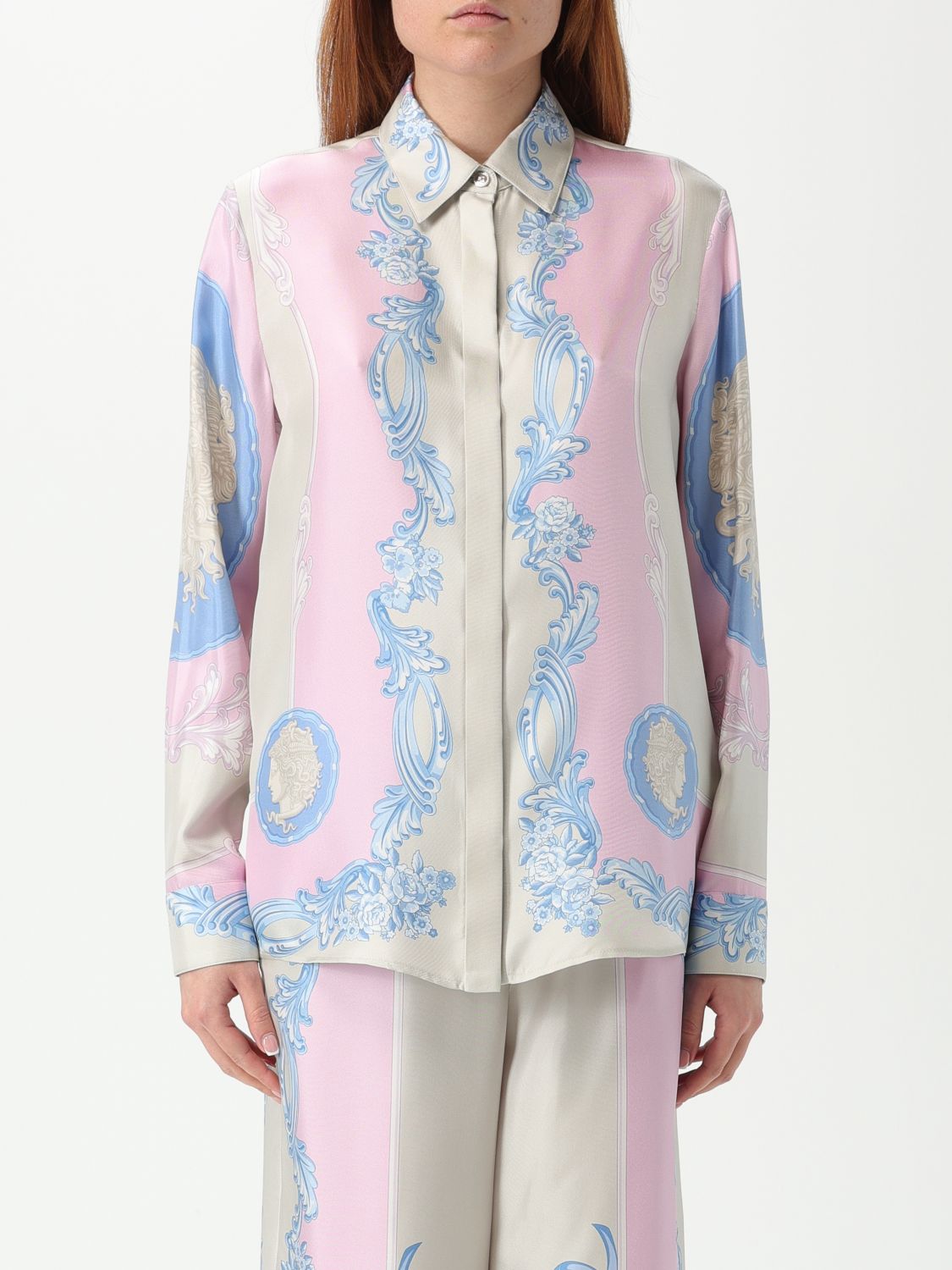 Medusa Silk Foulard Shirt