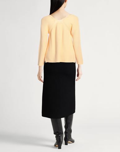 Woman Sweater Apricot Size 4 Virgin Wool, Cotton