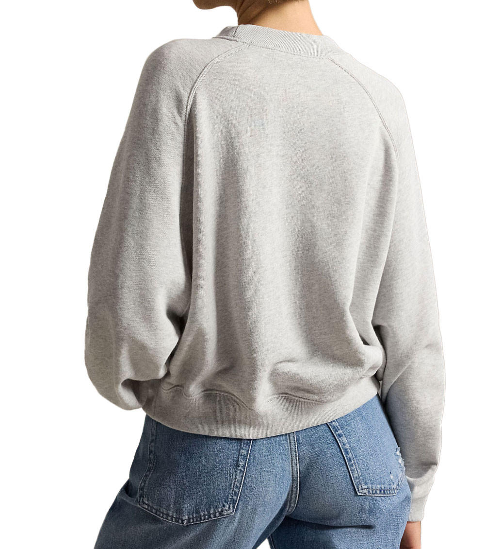 Grey Graphic Crew Neck Sweater