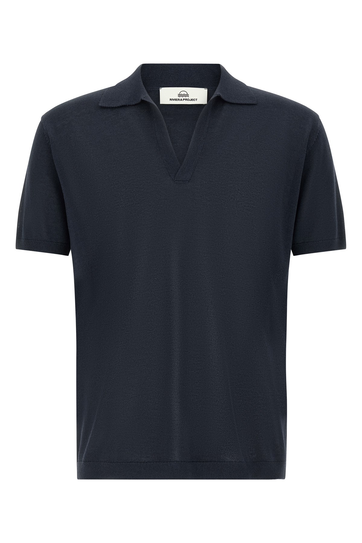 Open Collar Polo Shirt