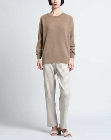 Woman Sweater Sand Size 10 Cashmere