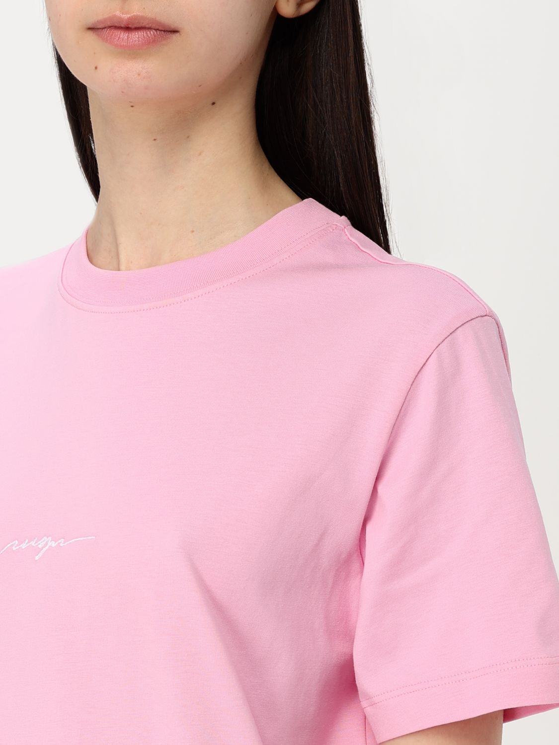 Polo Shirt MSGM Woman color Pink