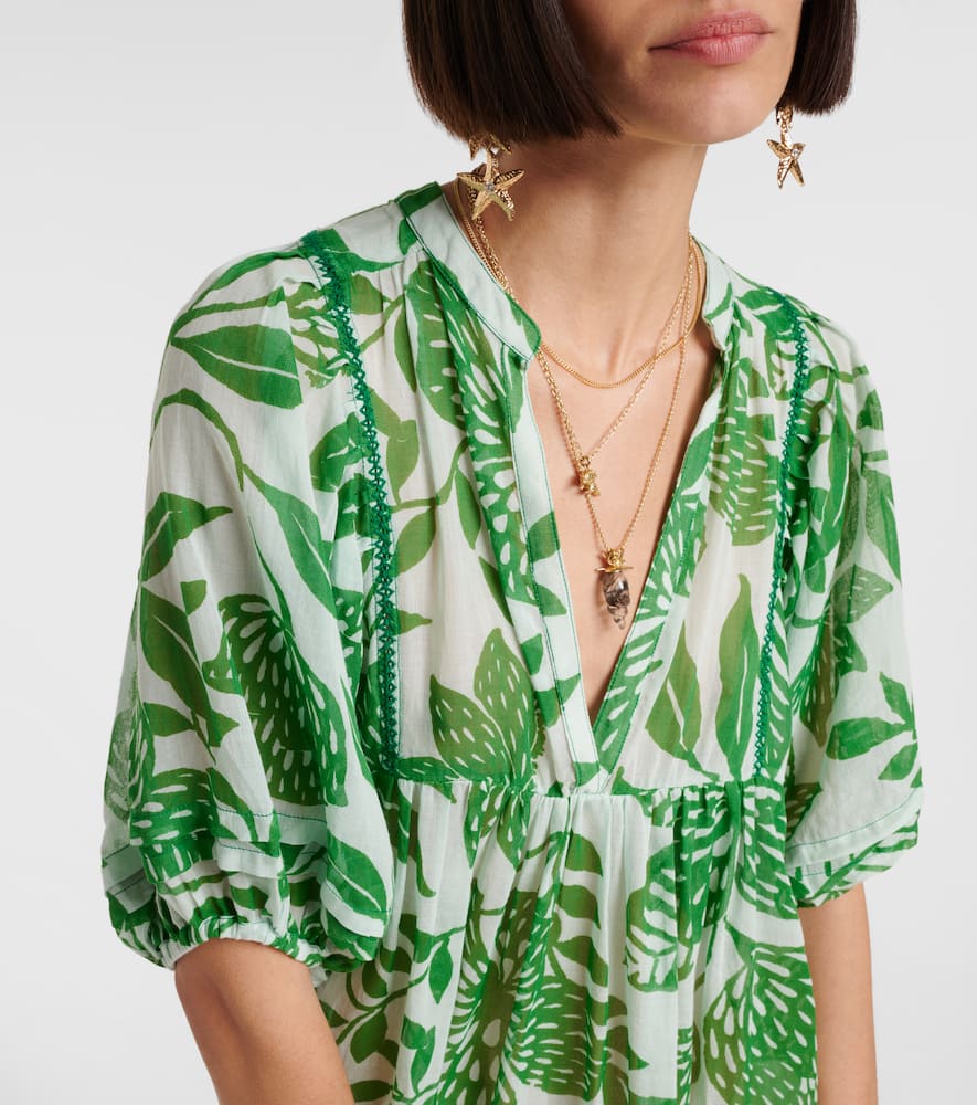 Aria floral cotton minidress