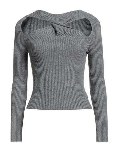 Woman Sweater Grey Size ONESIZE Viscose, Polyester, Polyamide